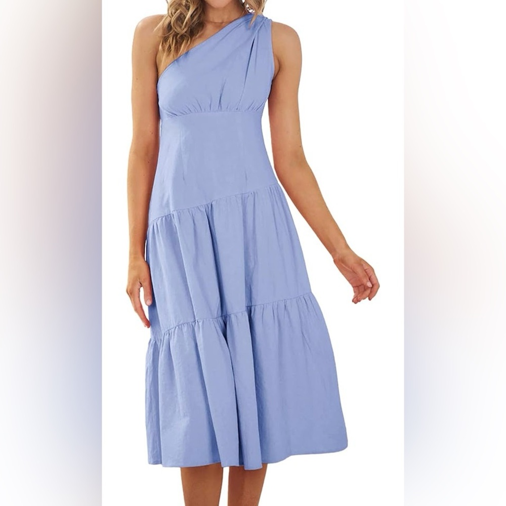 NWT One Shoulder Midi